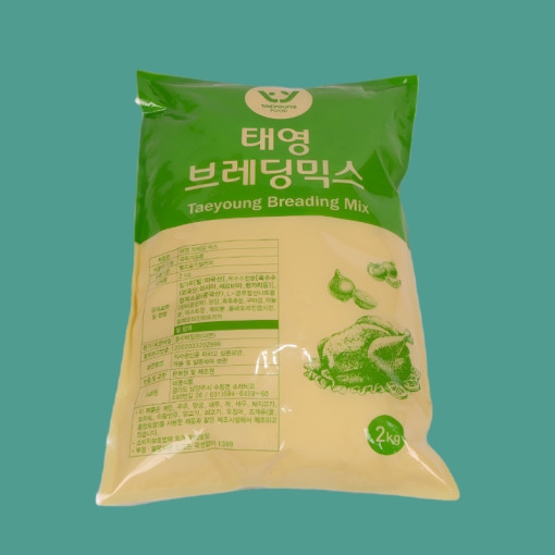 태영식품 후라이드 치킨파우더 태영브레딩믹스 2KG