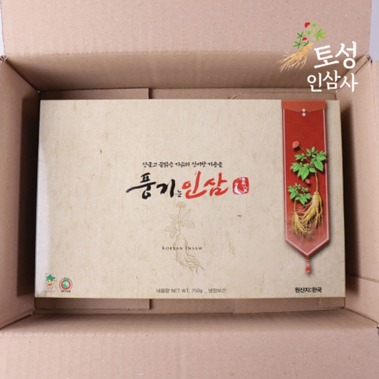 풍기인삼 6년근 난발삼 파삼 선물세트 750g